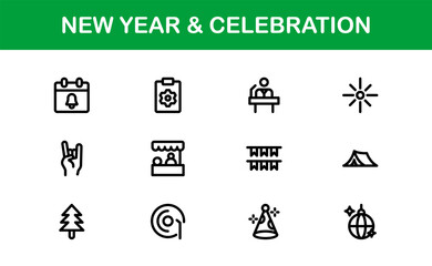 Politics Icon Set Featuring Government, Voting, Campaign, Election, and Public Service Elements in a Clean, Minimalist, SEO-Optimized Vector Style