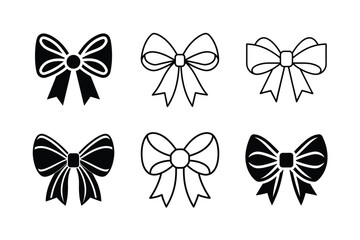 bow ribbon icon vector simple clean design twenty five