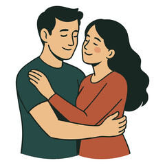 Romantic Couple Icon Design – Love and Relationship Symbol Romantic Couple Icon Design – Love and Relationship Symbol