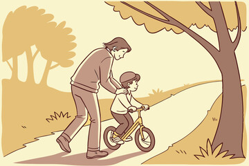 Obraz premium Demonstration of Cycling