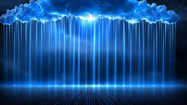 Digital Rain: Cloud Computing Visualization
