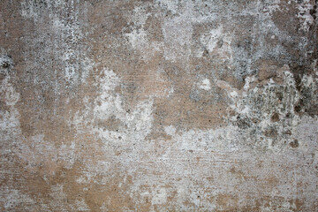 white concrete wall peeling paint