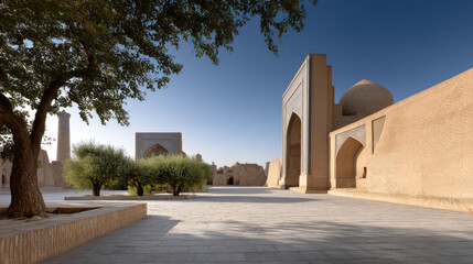 Obraz premium stunning view of ancient architecture in historic city of cis showcasing intricate details and rich textures