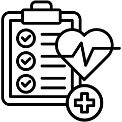 Fototapeta premium Medical Record Icon