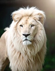 Fototapeta premium portrait of a lion cartoon 