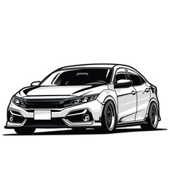 car isolated on white