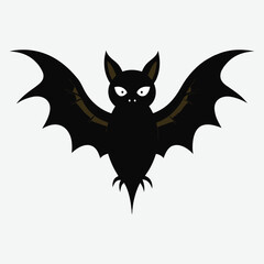 Bat silhouette art illustration.