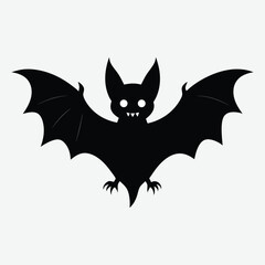 Bat silhouette art illustration.