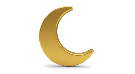 Obraz premium Gold Crescent Moon Image