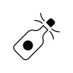Champagne  Icon vector stock illustration