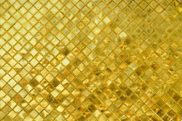 Shimmering Gold Texture with Diamond Pattern for Background Use
