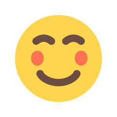 grateful face emoticon