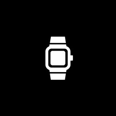 Simple and minimalistic vector flat icon of a watch, well - suited for minimalist branding, mobile app interfaces, or infographics.