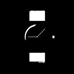 Flat - style vector icon of a watch in a simple and minimalist style, adding a touch of modernity to any design project.