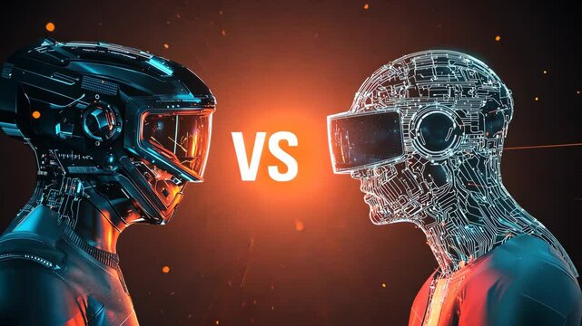 VS Text with Tech Product Comparison/テクノロジープロダクト比較のVSテキスト3