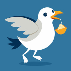 blue bird with speech bubbles