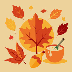 Obraz premium autumn paints leaves