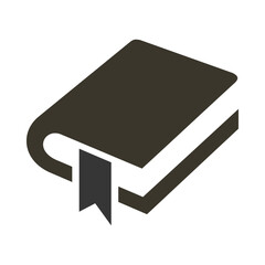 Library Icon &ndash; Modern Minimalist Book Logo Design for App or Website