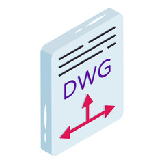 A beautiful design icon of dwj file