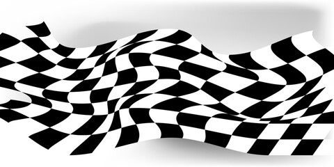Naklejka premium checkered flag background race flag design