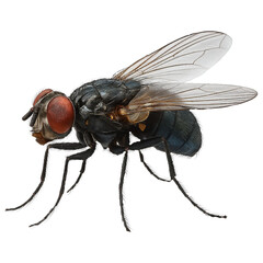 Realistic 4K Fly Illustration