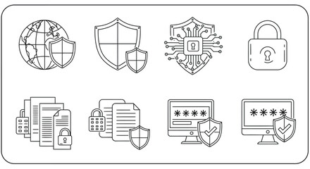 set of vector icons