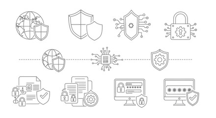 set of different types of different types