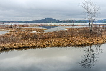 Tupper Lake in the Adirondack Mountains, New York, USA