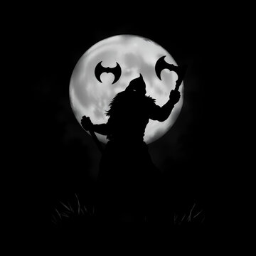 bardiche pole axe silhouette