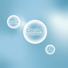 abstract blue background with bubbles