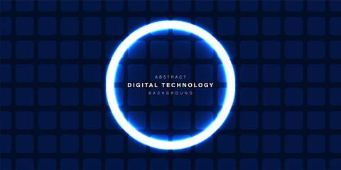 Blue abstract technology background. business technology communication. Hi tech digital connection. high tech. science. modern technology business concept. futuristic background. vector illustration