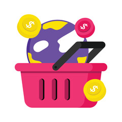 E Commerce Vector style icon. Eps 10 file