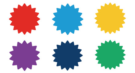 set of colorful splashes