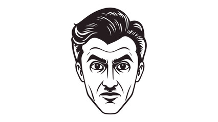 face of a man with stylish hair