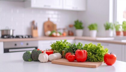 Fresh Vegetables on Kitchen Counter Healthy Eating Inspiration