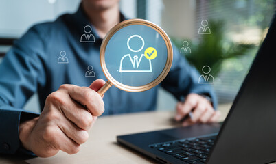 Human resource recruit staff hiring. Hr recruitment. Employment job search.