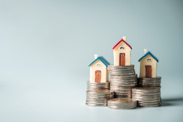 Real estate invest growth. Real estate asset property. Mortgage residential finance.