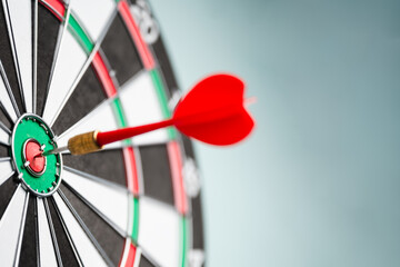 Target objective success goal dart. Bullseye growth aim. Strategy performance.