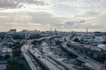 views of the Miami highway