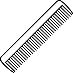 comb line art, black outline, vector and illustration, coloring book pag
