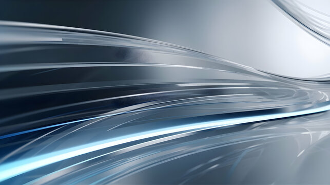 Abstract 3D Background: Sleek Curves