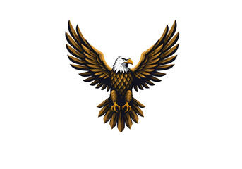 Fototapeta premium Majestic Bald Eagle Image Vector Art Bird of Prey Freedom Symbol isolated on transparent background