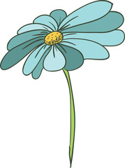 sketch drawing illustration vector design of a flower stalk