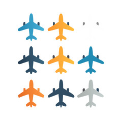 Illustration Vector graphic of plane icon. Fit for traffic, public, passenger etc. airplane icon.Illustration Vector graphic of Plane Formation icon template.gmail send icon airplane.icon a5 airplane.
