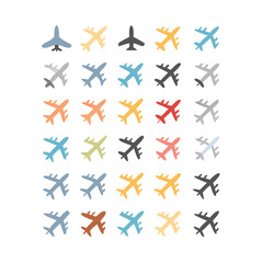 Illustration Vector graphic of plane icon. Fit for traffic, public, passenger etc. airplane icon.Illustration Vector graphic of Plane Formation icon template.gmail send icon airplane.icon a5 airplane.
