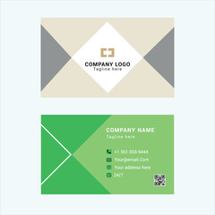 modern business card templates with green and gray geometric designmodern business card templates with green and gray geometric design