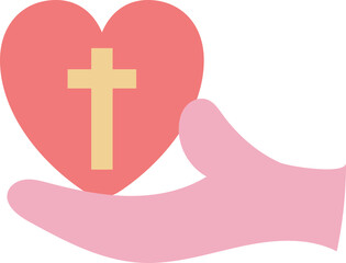 vector illustration of a cross