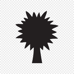 vector tree silhouette. tree vector illustration
