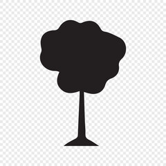 vector tree silhouette. tree vector illustration