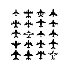 Illustration Vector graphic of plane icon. Fit for traffic, public, passenger etc. airplane icon.Illustration Vector graphic of Plane Formation icon template.gmail send icon airplane.icon a5 airplane.
